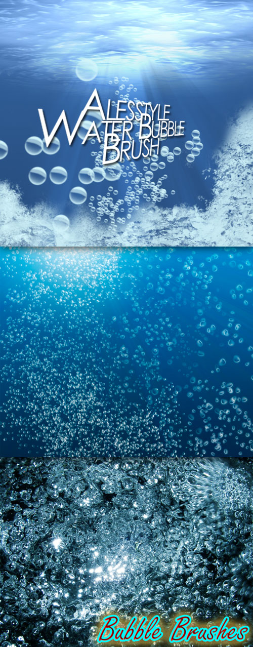 Water Bubbles Underwater Photoshop Brushes