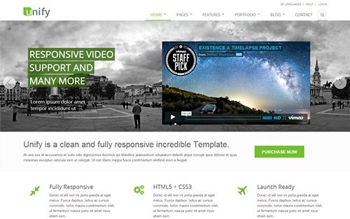 WrapBootstrap - Unify - Responsive Website Template