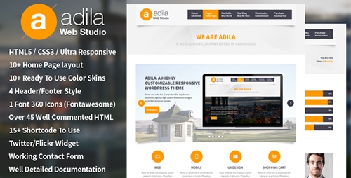 ThemeForest - Adila: Multipurpose Business HTML Theme - RIP