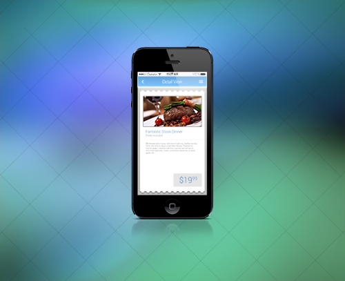 PSD Web Design - iOS7 Style Product Detail
