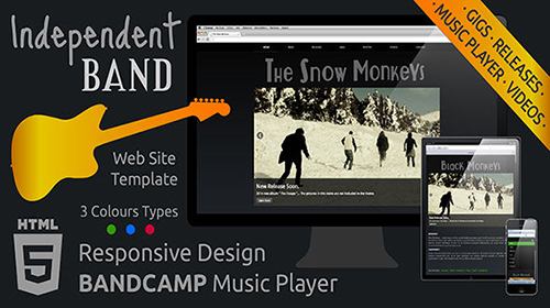 Mojo-Themes - Independent Band - Responsive Music Template - RIP