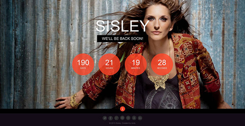 ThemeForest - Sisley - Responsive Coming Soon Template - RIP