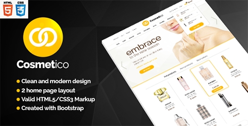 ThemeForest - Cosmetic - Modern Beauty Shop Template - RIP