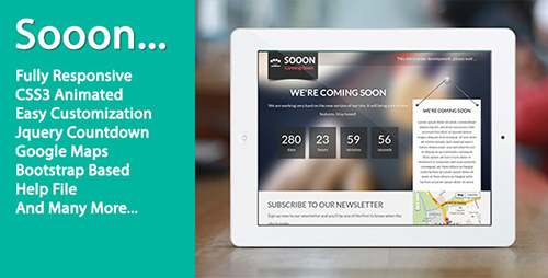 ThemeForest - Sooon - Animated Clean Coming Soon Template - RIP