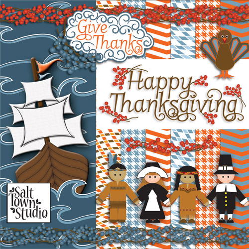 Scrap Set - Happy Thanksgiving, Give Thanks