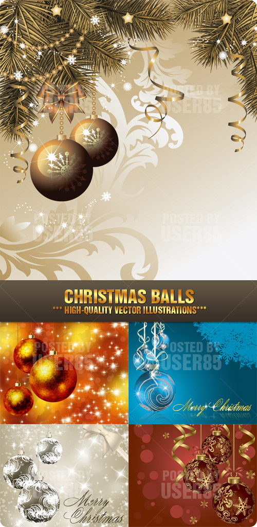 Stock Vector - Christmas Balls
