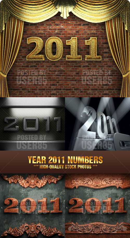 Stock Photo - Year 2011 Numbers