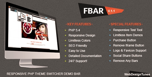 CodeCanyon - FBar - Responsive PHP Theme Switcher Demo Bar - RIP