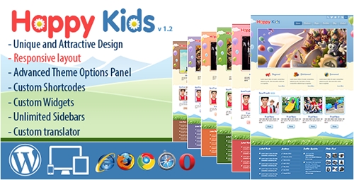 ThemeForest - Happy Kids v1.2 - Children WordPress Theme