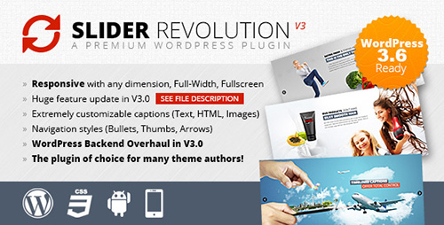 CodeCanyon - Slider Revolution v3.0.93 - Responsive WordPress Plugin