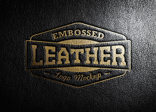 PSD Source - Leather Stamping Logo MockUp