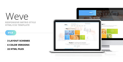 ThemeForest - Weve - Responsive Metro Style HTML/CSS Template - RIP