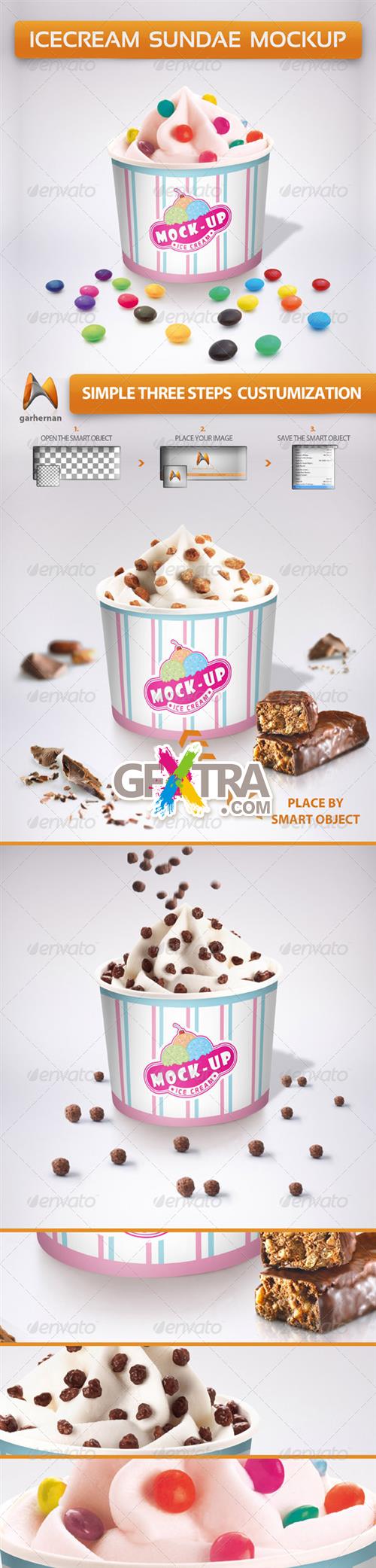GraphicRiver - Ice Cream Sundae Mockup 5371811