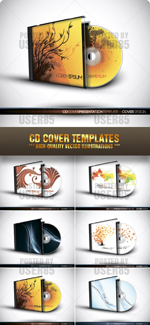 Stock Vector - CD Cover Templates