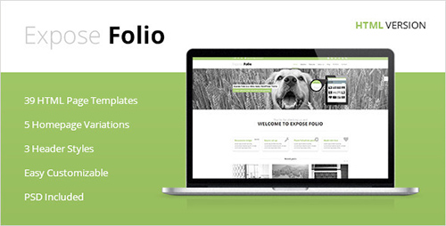 ThemeForest - Expose Folio - Multipurpose HTML Template - RIP