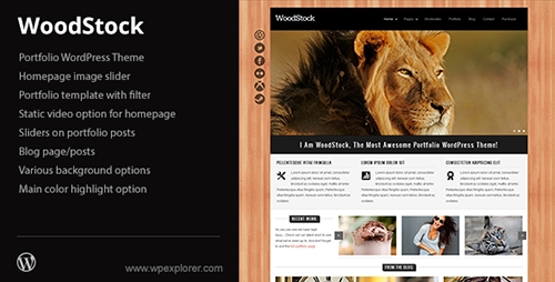 ThemeForest - WoodStock v1.06 - Creative Portfolio WordPress Theme