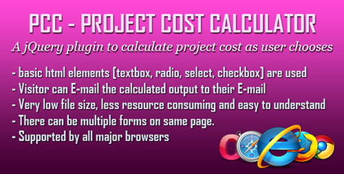 CodeCanyon - Project Cost Calculator (PCC) jQuery Plugin - RIP