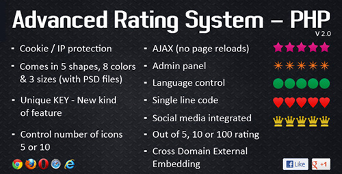 CodeCanyon - Advanced Rating System v2.0 - PHP