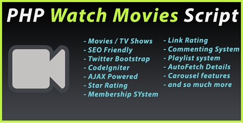 CodeCanyon - PHP Watch Movies Script v1.6.5