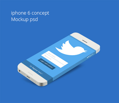 PSD Mockup - iPhone 6 Concept