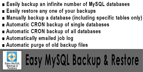 CodeCanyon - Easy MySQL Backup & Restore