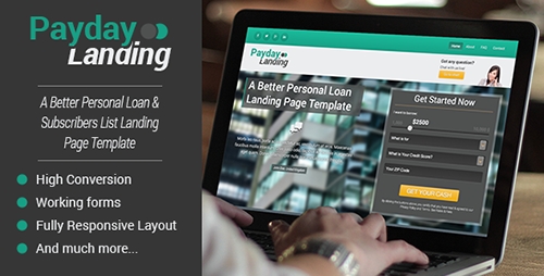 ThemeForest - Payday Converting Loan & List Builder Landing Page - RIP