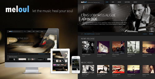 ThemeForest - Meloul - Music and Band HTML5 Template - RIP