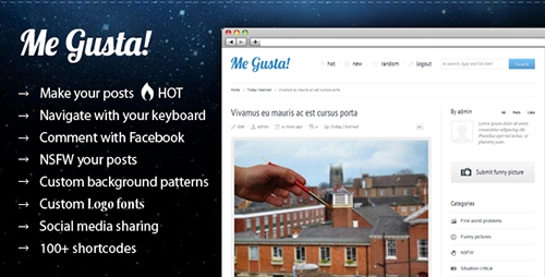 ThemeForest - Me Gusta! v2.8 - User-driven Content Sharing Theme