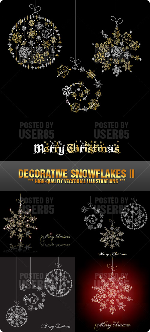 Stock Vector - Decorative Snowflakes II