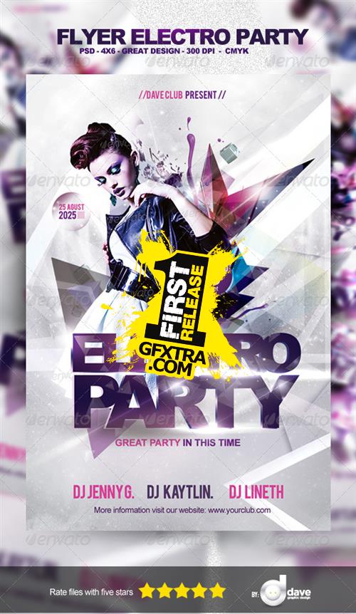 GraphicRiver - Flyer Electro Party Template