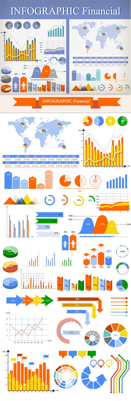 Financial Infographic & Data Visualization Set