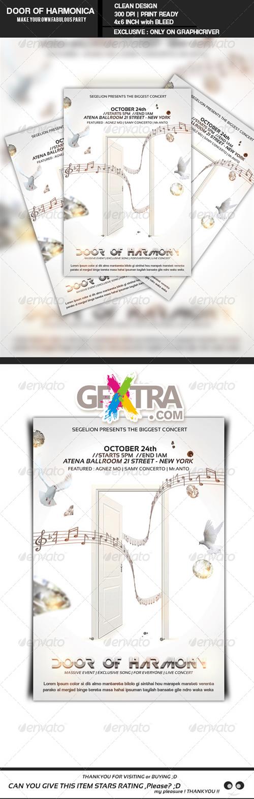 GraphicRiver - Door Of Harmonica Flyer