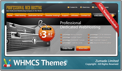 WHMCS Themes - Pro Web Host 5.1.2