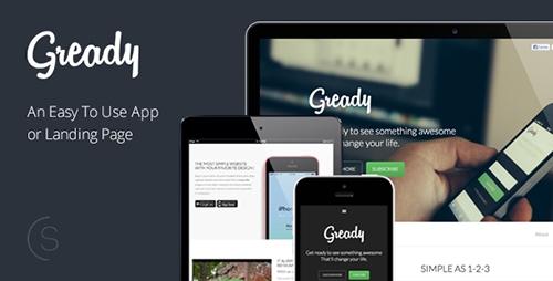 ThemeForest - Gready - An Easy To Use App and Landing Page - RIP
