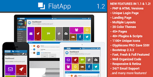 ThemeForest - FlatApp v1.2.1 - Premium Admin Dashboard Template - FULL