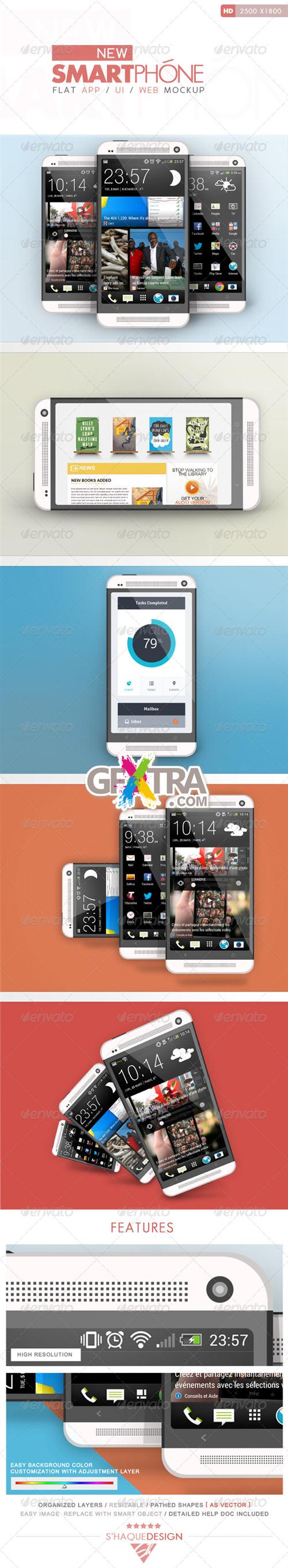 GraphicRiver - Flat Phone Mock Up