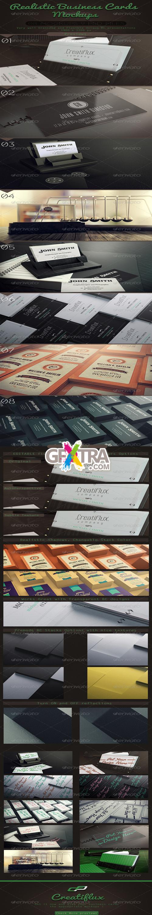 GraphicRiver - Realistic Business Cards Mockups