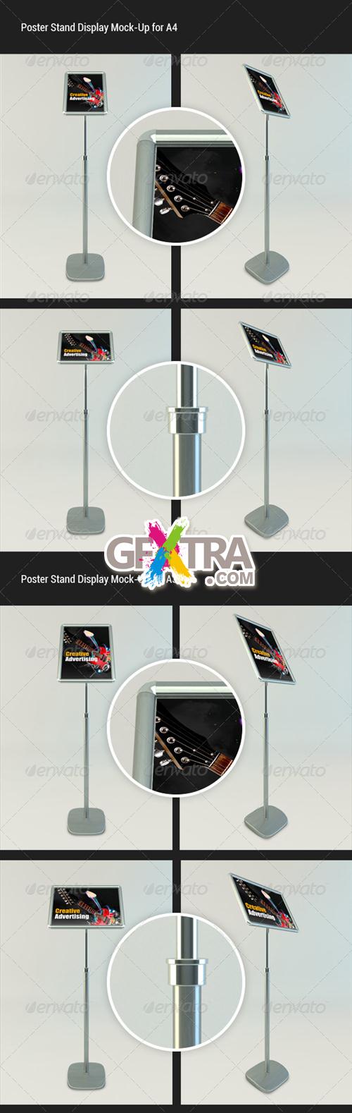 GraphicRiver - Poster Standing Display Mock-Up