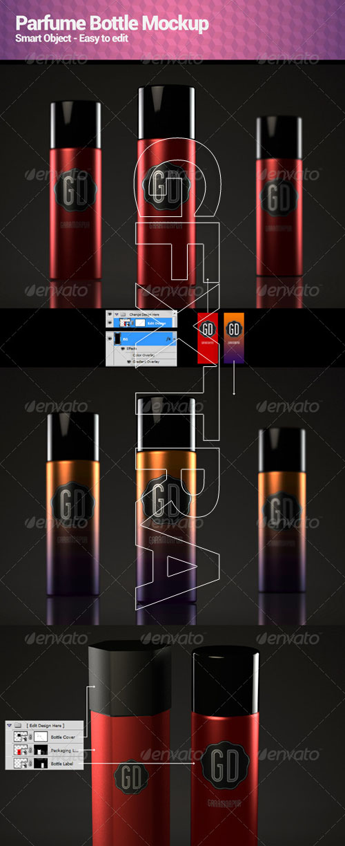 GraphicRiver - Parfume Bottle Mockup