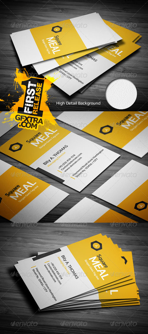 GraphicRiver - Square Clean Business Card 5496987