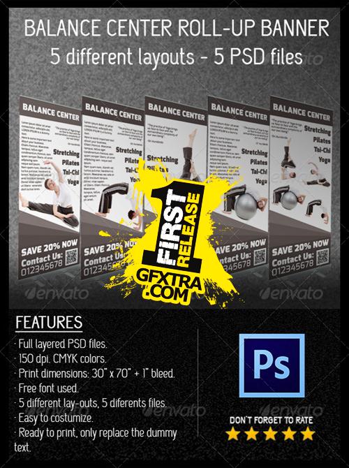 GraphicRiver - Yoga Center Roll-Up Banners