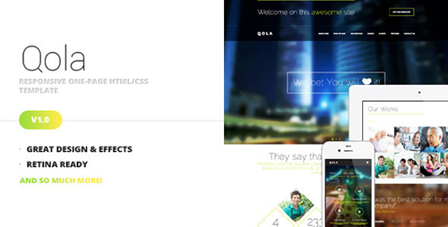 ThemeForest - Qola - Responsive One Page Template - RIP