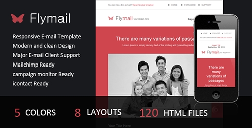 ThemeForest - Flymail - Responsive E-mail Template - RIP