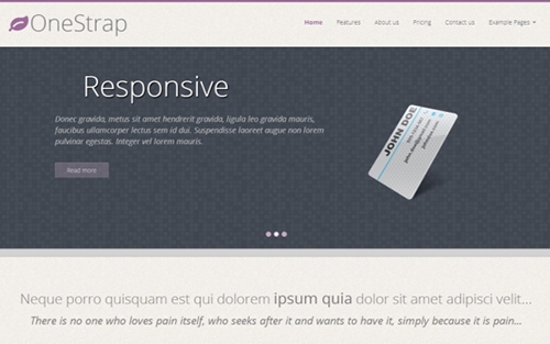 WrapBootstrap - OneStrap - Responsive One Page Template