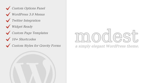Mojo-Themes - Modest v1.0 - WordPress Theme