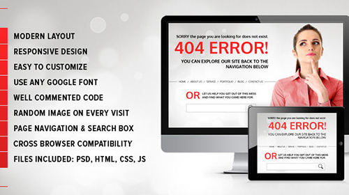 Mojo-Themes - Business 404 - Responsive Error Page - RIP