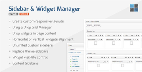 CodeCanyon - Sidebar & Widget Manager for WordPress v3.0