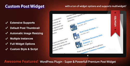 CodeCanyon - Custom Post Widget v2.4.1 - WordPress Premium Plugin