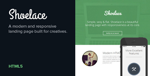 ThemeForest - Shoelace - Modern Responsive Landing Page - RIP