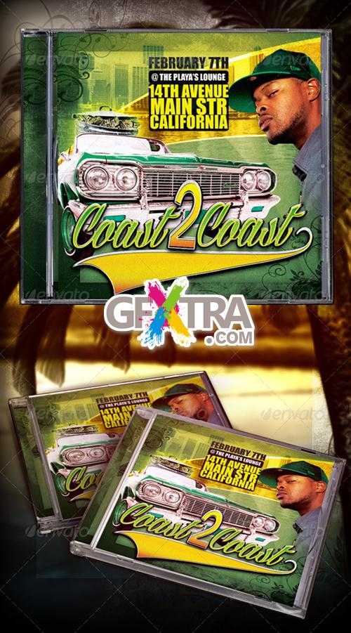 GraphicRiver - Coast 2 Coast Mixtape/CD Template